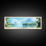 Côn Đảo, Vietnam Panoramic Beach Print, Vacation Gift, Vietnam Wall Art, Beach Painting, Beach Decor, Beach Painting