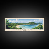 Coiba Island, Panamá Panoramic Beach Print, Vacation Gift, Panamá Wall Art, Beach Painting, Beach Decor, Beach Painting