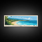 Cornwall Beach, Jamaica Panoramic Beach Print, Vacation Gift, Jamaica Wall Art, Beach Painting, Beach Decor, Beach Painting