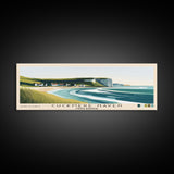 Cuckmere Haven, United Kingdom Panoramic Beach Print, Vacation Gift, United Kingdom Wall Art, Framed Canvas Print, Framed Beach Painting