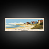 Dunwich Beach, United Kingdom Panoramic Print, Vacation Gift, United Kingdom Wall Art, Beach Painting, Beach Decor, Large Wall Art, Wood Frame Art