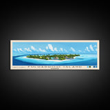 Fulhadhoo Island, Maldives Panoramic Print, Vacation Gift, Maldives Wall Art, Beach Painting, Beach Decor, Beach Or Lakehouse Art