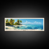 Half Moon Caye, Belize Panoramic Print, Vacation Gift, Belize Wall Art, Beach Painting, Beach Decor, Beach Or Lakehouse Art