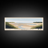 Holkham Beach, United Kingdom Panoramic Print, Vacation Gift, United Kingdom Wall Art, Beach Painting, Beach Decor, Beach Or Lakehouse Art