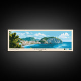 Ischia, Italy Panoramic Print, Vacation Gift, Italy Wall Art, Beach Painting, Beach Decor, Beach Or Lakehouse Art