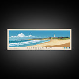 Jeffreys Bay, South Africa Panoramic Beach Print, Vacation Gift, South Africa Wall Art, Beach Painting, Beach Decor, Beach Painting