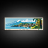 Labengki, Indonesia Panoramic Beach Print, Vacation Gift, Indonesia Wall Art, Framed Canvas Print, Framed Beach Painting