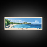 Lime Cay, Jamaica Panoramic Print, Vacation Gift, Jamaica Wall Art, Beach Painting, Beach Decor, Beach Or Lakehouse Art