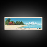 Long Beach, Cambodia Panoramic Beach Print, Vacation Gift, Cambodia Wall Art, Beach Painting, Beach Decor, Beach Painting