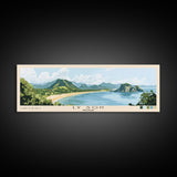 Ly Son, Vietnam Panoramic Beach Print, Vacation Gift, Vietnam Wall Art, Framed Canvas Print, Framed Beach Painting