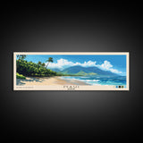 Maui, Hawaii Panoramic Print, Vacation Gift, Hawaii Wall Art, Beach Painting, Beach Decor, Beach Or Lakehouse Art