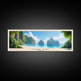 Maya Bay, Thailand Panoramic Print, Vacation Gift, Thailand Wall Art, Vacation Wall Art, Vacatation Memories, Beach Decor, Beach Or Lakehouse Art