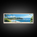 Mirissa, Sri Lanka Panoramic Beach Print, Vacation Gift, Sri Lanka Wall Art, Beach Painting, Beach Decor, Beach Painting