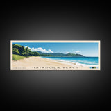 Natadola Beach, Fiji Panoramic Print, Vacation Gift, Fiji Wall Art, Beach Painting, Beach Decor, Beach Or Lakehouse Art