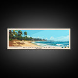 Negombo beach, Sri Lanka Panoramic Beach Print, Vacation Gift, Sri Lanka Wall Art, Framed Canvas Print, Framed Beach Painting