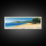 Pampelonne Beach, France Panoramic Print, Vacation Gift, France Wall Art, Beach Painting, Beach Decor, Beach Or Lakehouse Art