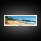 Patnem Beach, Goa, India Panoramic Print, Vacation Gift, Goa, India Wall Art, Beach Painting, Beach Decor, Large Wall Art, Wood Frame Art