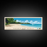 Paynes Bay Beach, Barbados Panoramic Print, Vacation Gift, Barbados Wall Art, Beach Painting, Beach Decor, Beach Or Lakehouse Art