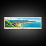 Phú Quốc, Vietnam Panoramic Print, Vacation Gift, Vietnam Wall Art, Beach Painting, Beach Decor, Large Wall Art, Wood Frame Art