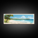 Playa Flamingo, Cuba Panoramic Print, Vacation Gift, Cuba Wall Art, Vacation Wall Art, Vacatation Memories, Beach Decor, Beach Or Lakehouse Art