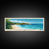 Playa Maguana, Cuba Panoramic Beach Print, Vacation Gift, Cuba Wall Art, Beach Painting, Beach Decor, Beach Painting