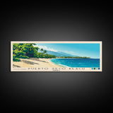 Puerto Seco Beach, Jamaica Panoramic Beach Print, Vacation Gift, Jamaica Wall Art, Beach Painting, Beach Decor, Beach Painting