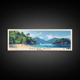 Pulau Weh, Indonesia Panoramic Print, Vacation Gift, Indonesia Wall Art, Beach Painting, Beach Decor, Large Wall Art, Wood Frame Art