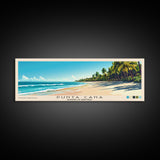 Punta Cana, Dominican Republic Panoramic Print, Vacation Gift, Dominican Republic Wall Art, Vacation Wall Art, Vacatation Memories, Beach Decor, Beach Or Lakehouse Art