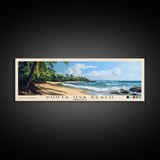 Punta Uva Beach, Costa Rica Panoramic Print, Vacation Gift, Costa Rica Wall Art, Beach Painting, Beach Decor, Beach Or Lakehouse Art