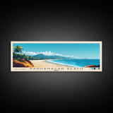 Radhanagar Beach, India Panoramic Beach Print, Vacation Gift, India Wall Art, Framed Canvas Print, Framed Beach Painting