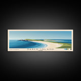 Sable Island, Canada Panoramic Beach Print, Vacation Gift, Canada Wall Art, Framed Canvas Print, Framed Beach Painting