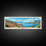 Saharun, Croatia Panoramic Print, Vacation Gift, Croatia Wall Art, Beach Painting, Beach Decor, Beach Or Lakehouse Art