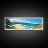 Shirahama Beach, Japan Panoramic Beach Print, Vacation Gift, Japan Wall Art, Framed Canvas Print, Framed Beach Painting