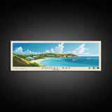 Shoal Bay, Anguila Panoramic Print, Vacation Gift, Anguila Wall Art, Vacation Wall Art, Vacatation Memories, Beach Decor, Beach Or Lakehouse Art