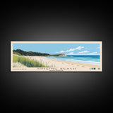 Singing Beach, Massachusetts Panoramic Beach Print, Vacation Gift, Massachusetts Wall Art, Beach Painting, Beach Decor, Beach Painting