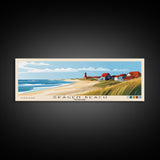 Skagen Beach, Denmark Panoramic Beach Print, Vacation Gift, Denmark Wall Art, Beach Painting, Beach Decor, Beach Painting