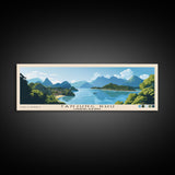 Tanjung Rhu, Langkawi, Malaysia Panoramic Print, Vacation Gift, Langkawi, Malaysia Wall Art, Beach Painting, Beach Decor, Large Wall Art, Wood Frame Art