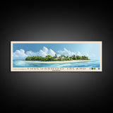 Thulusdhoo Island, Maldives Panoramic Print, Vacation Gift, Maldives Wall Art, Beach Painting, Beach Decor, Beach Or Lakehouse Art