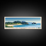 Tiritiri Matangi Island, New Zealand Panoramic Print, Vacation Gift, New Zealand Wall Art, Beach Painting, Beach Decor, Beach Or Lakehouse Art