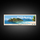 Togian Islands, Indonesia Panoramic Beach Print, Vacation Gift, Indonesia Wall Art, Framed Canvas Print, Framed Beach Painting