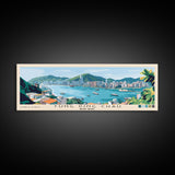 Tung Ping Chau, Hong Kong Panoramic Beach Print, Vacation Gift, Hong Kong Wall Art, Framed Canvas Print, Framed Beach Painting