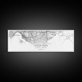 Panoramic Chula Vista City Map, California Art, Map Print, Minimalist Wall Art, Canvas Art, Housewarming Gift, Street Map Art, Closing Gift