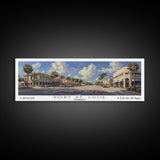 Port St. Lucie Florida Panoramic Print, Stylish Framed Canvas Print, City Travel Poster, Home Decor, Office Wall Art, Gift Idea