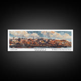 Quincy Massachusetts Panoramic Print, Creative Framed Canvas Print, City Travel Poster, Wall Art, Home Decor, Unique Gift