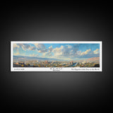 Reno Nevada Panoramic Print, Trendy Framed Canvas Print, City Travel Poster, Home Wall Art, Living Room Decoration, Unique Gift