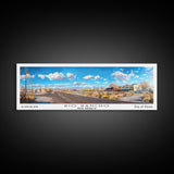 Rio Rancho New Mexico Panoramic Print, Elegant Framed Canvas Print, City Travel Poster, Home Decoration, Office Wall Art