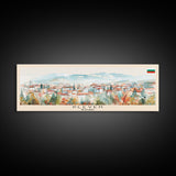 Pleven Bulgaria Travel Print Wall Art, Panoramic City Art, Travel Art, Wall Decor, Vacation Gift, Framed Canvas Print Or Metal Art