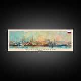 Novorossiysk Russia Wall Art, Panoramic Travel Poster, Panoramic Framed Canvas Print, City Wall Art, Wall Hanging Home Decor, Travel Art