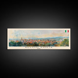 Reggio Emilia Italy Travel Print Wall Art, Panoramic City Art, Travel Art, Wall Decor, Vacation Gift, Framed Canvas Print Or Metal Art