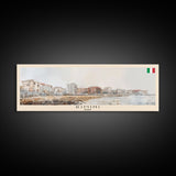 Rimini Italy Travel Art, City Art, Framed Canvas Print or Metal Wall Art, Europe Travel Poster, Panoramic Wall Art, Extra Wide Wall Art